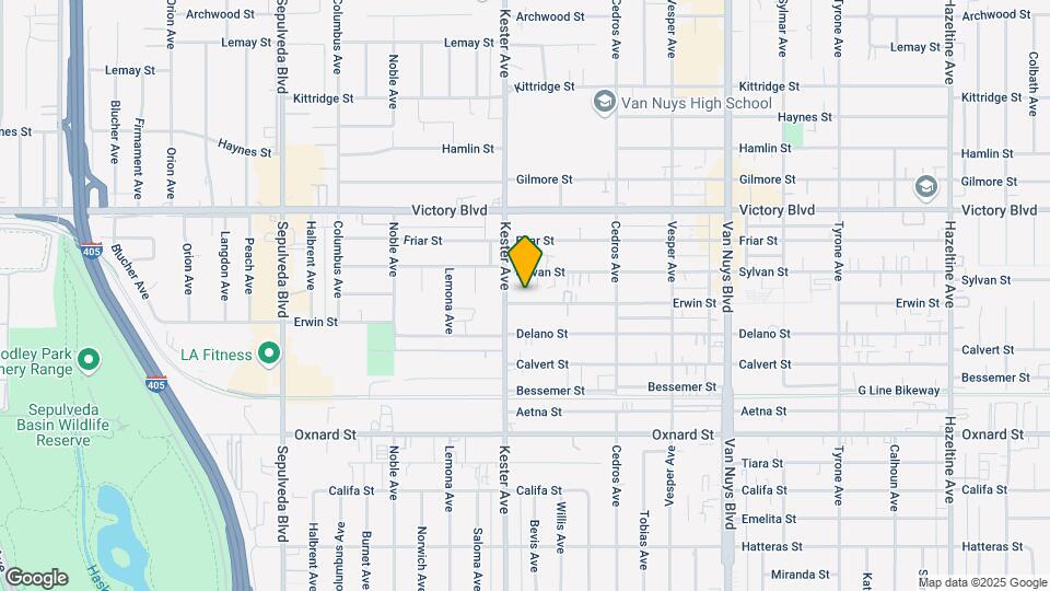 14837 Erwin St Map and Location Details