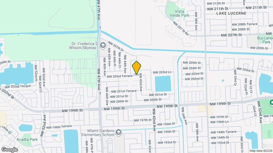 4330 NW 203rd Terrace Map and Location Details