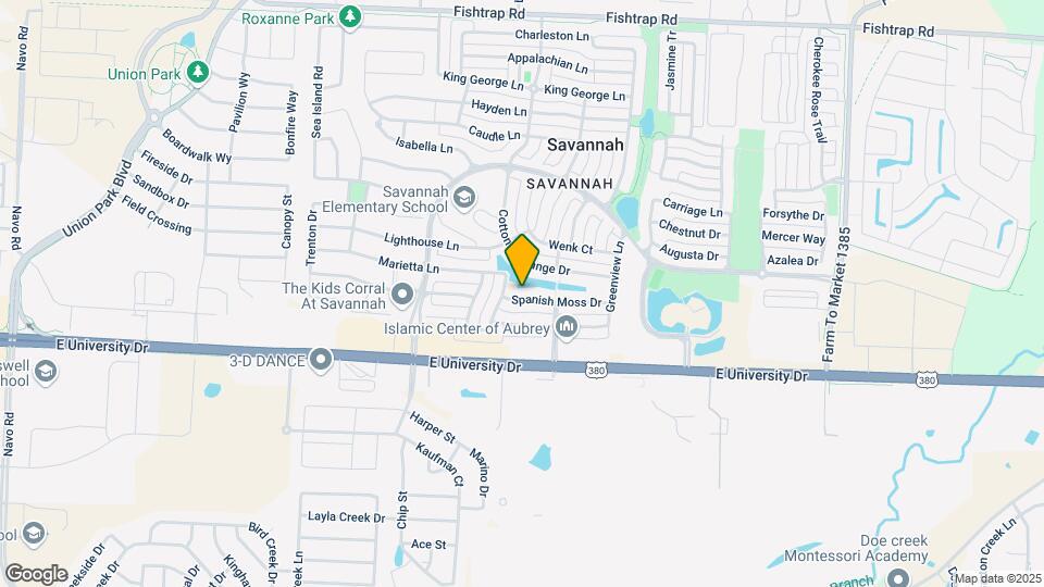 1121 Spanish Moss Dr Map and Location Details