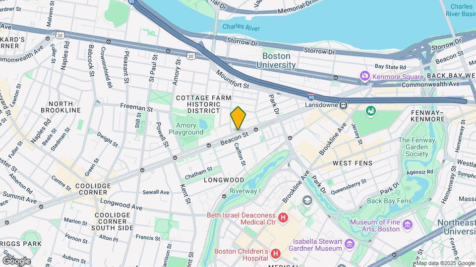 1042 Beacon St, Unit B Mapa y Detalles de la Ubicación