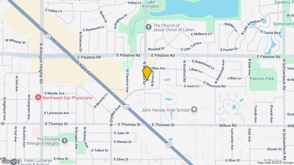 1723 N Windsor Dr Map and Location Details