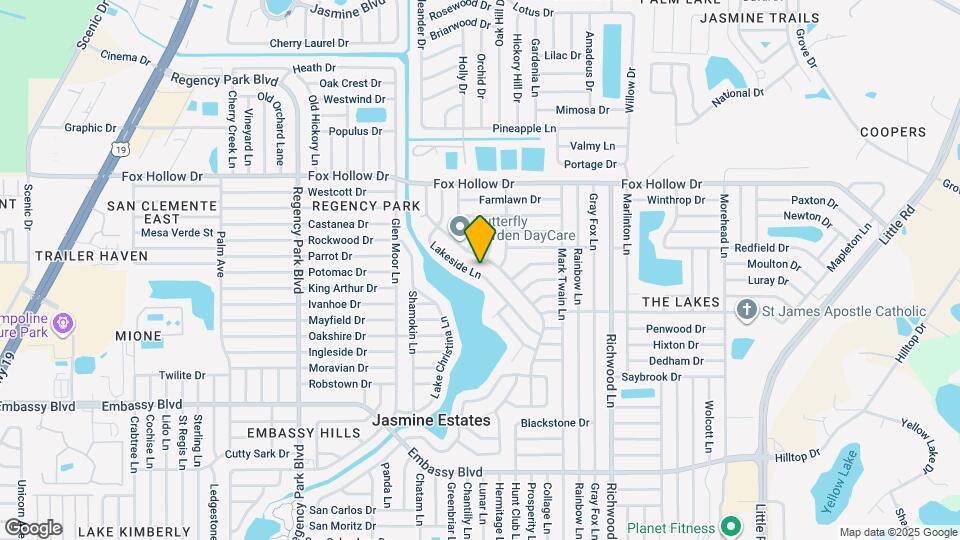9724 Lakeside Ln Map and Location Details