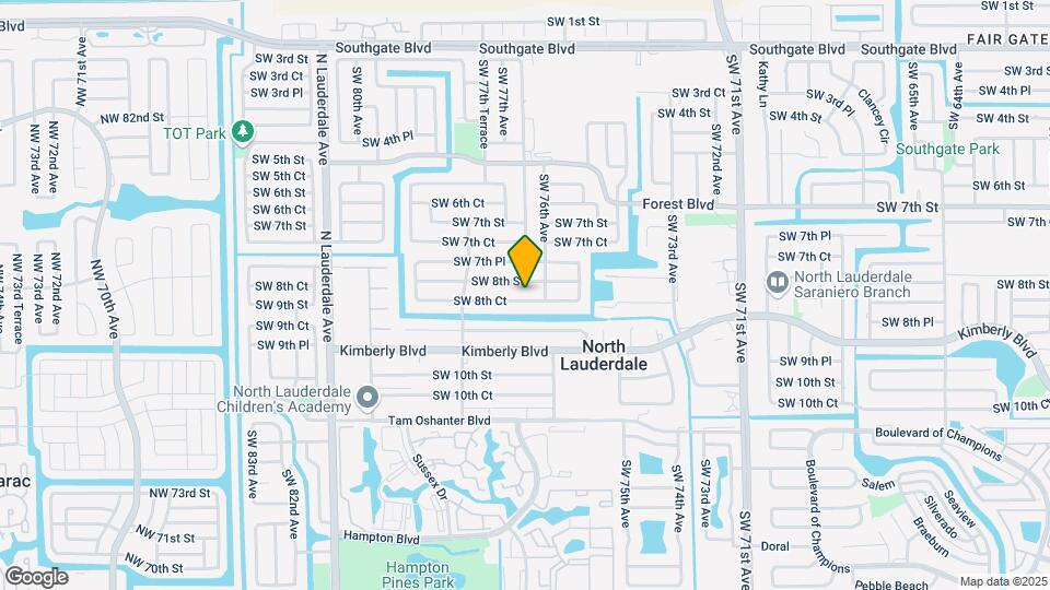 7607 SW 8th Ct Map and Location Details