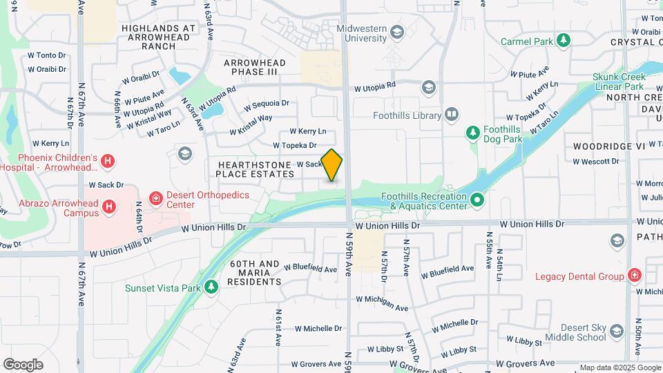 18812 N 59th Dr Mapa y Detalles de la Ubicación
