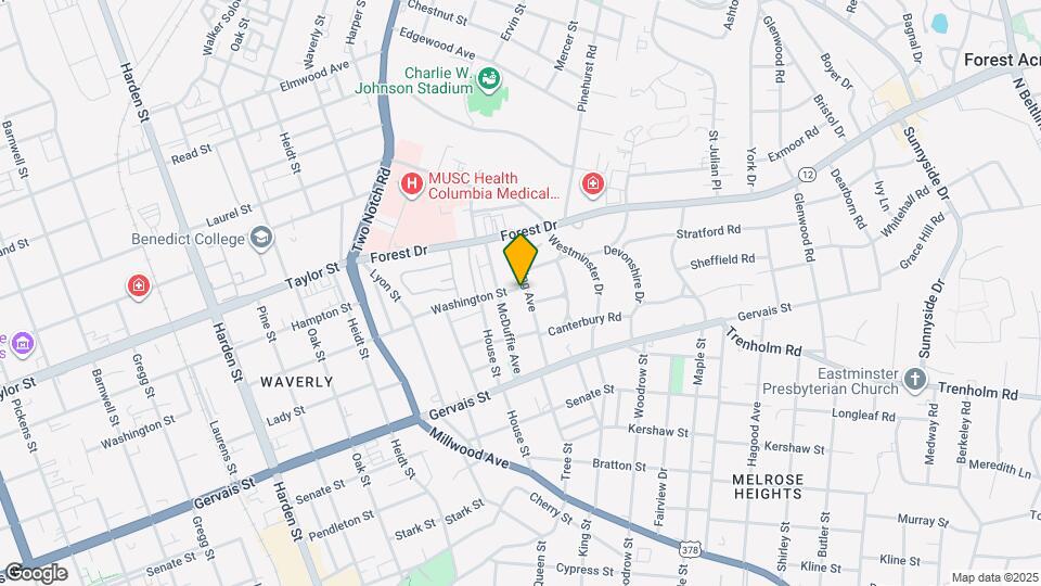 2532 Washington St Map and Location Details