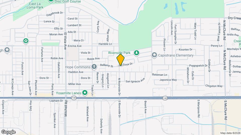 312 N Riverside Dr Map and Location Details