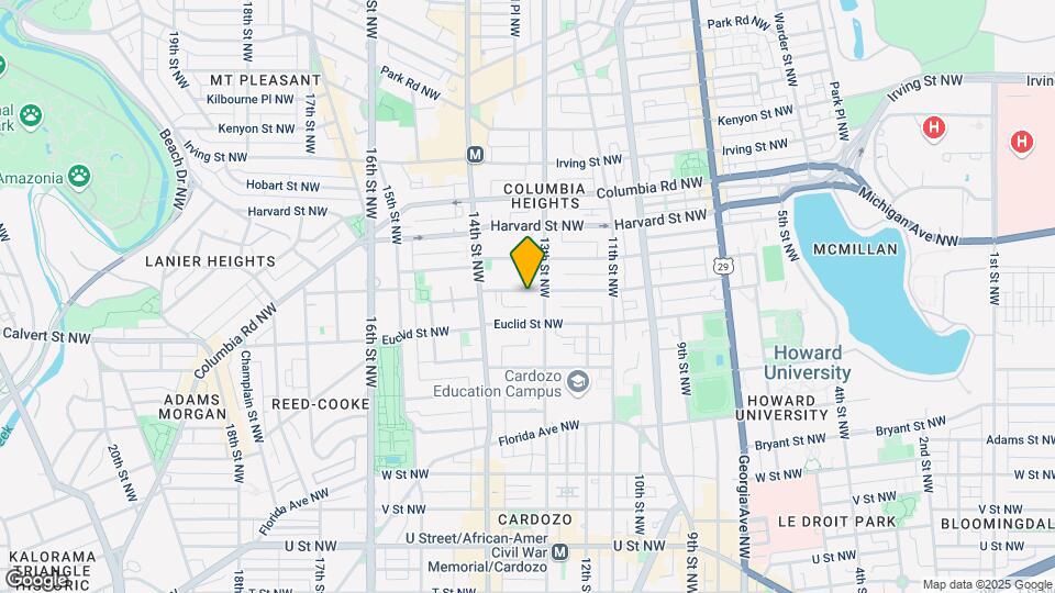 1314 Fairmont St NW Map and Location Details