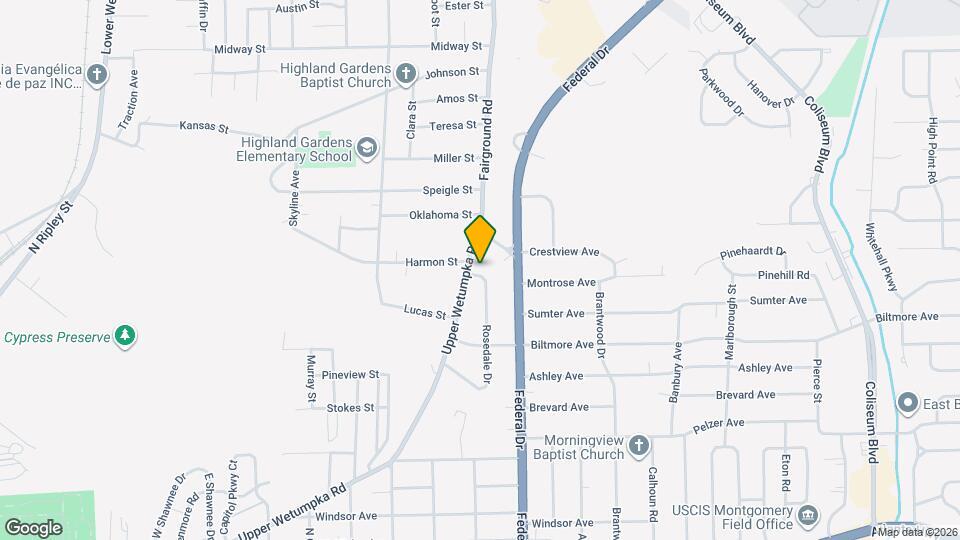 1174 Rosedale Dr Map and Location Details