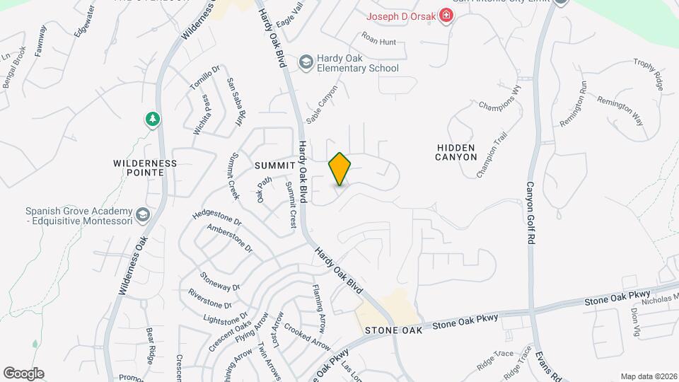 22302 Verde Knoll Map and Location Details