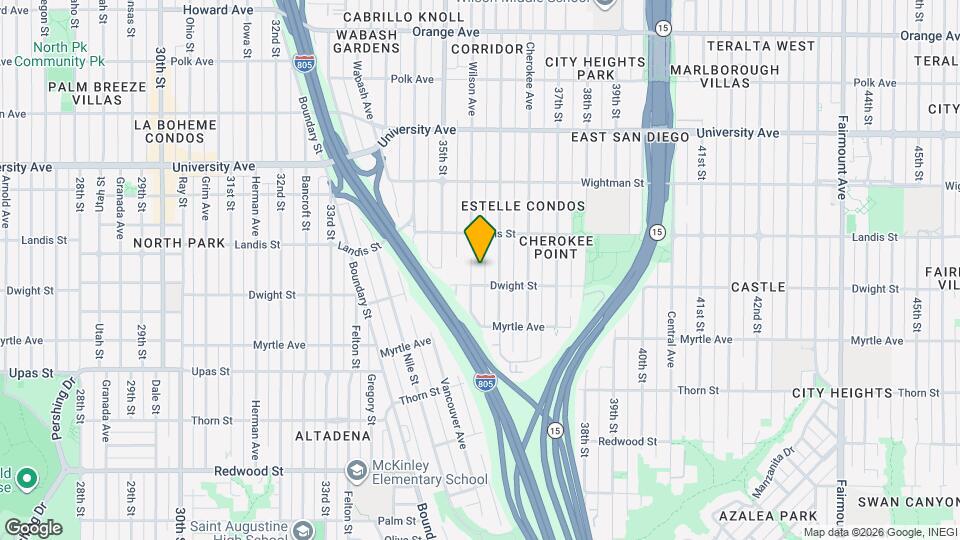 3627 Wilson Ave Map and Location Details