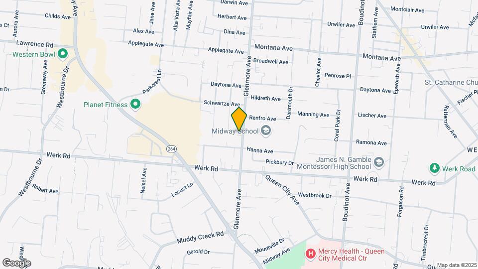 3161 Glenmore Ave Mapa y Detalles de la Ubicación