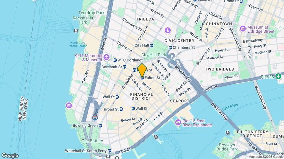 72-76 Nassau St Mapa y Detalles de la Ubicación