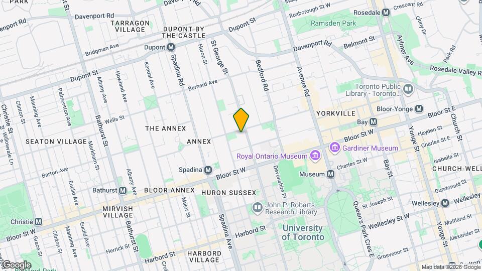190 St George St, Unit 1006 Map and Location Details