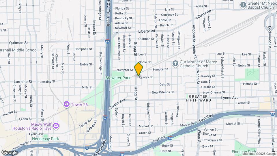 3404 Rawley St Map and Location Details