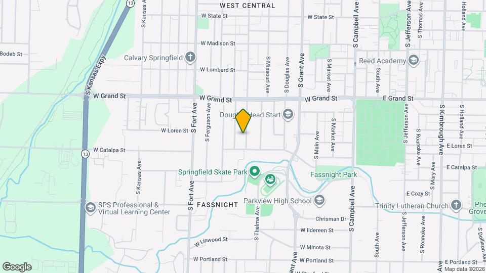 1111 S Broadway Ave Map and Location Details