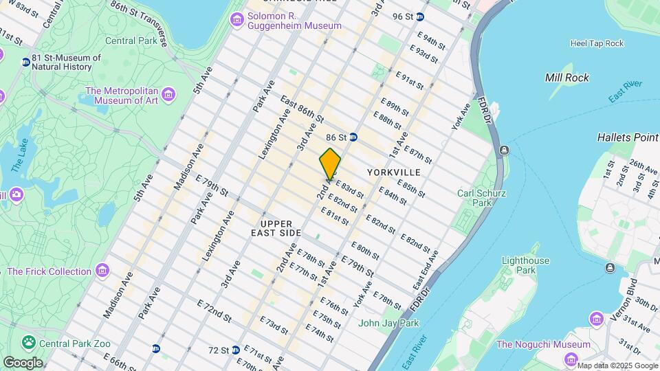 1594 Second Ave Map and Location Details