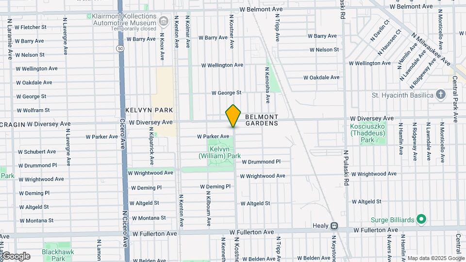 2750 N Kostner Ave Map and Location Details