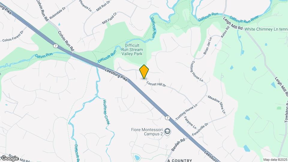 9613 Locust Hill Dr Map and Location Details