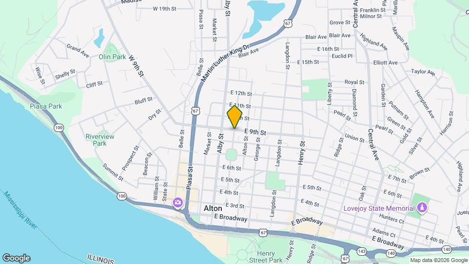 825 Easton St Map and Location Details