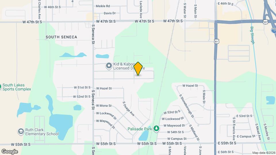 618 W 51st St S Map and Location Details