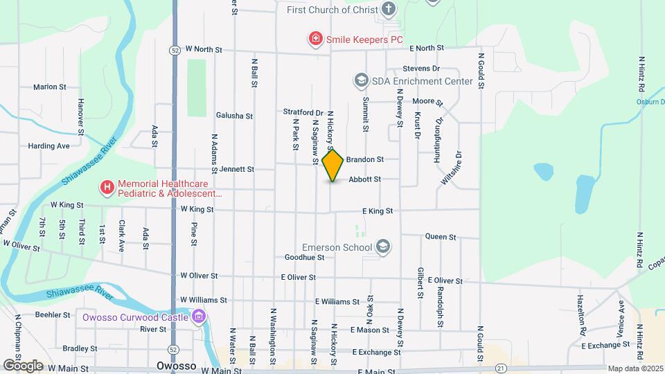 736 N Hickory St Map and Location Details