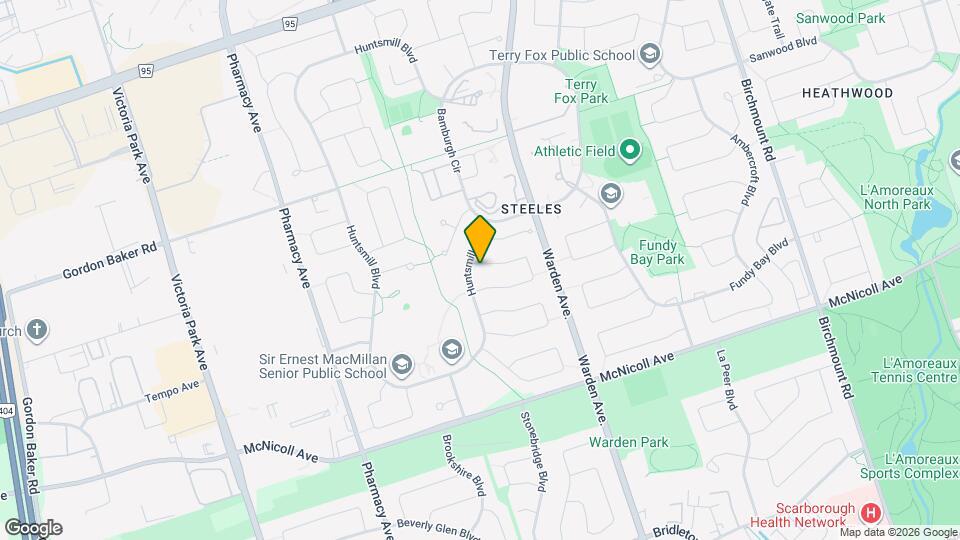 114 Mossbrook Crescent Map and Location Details