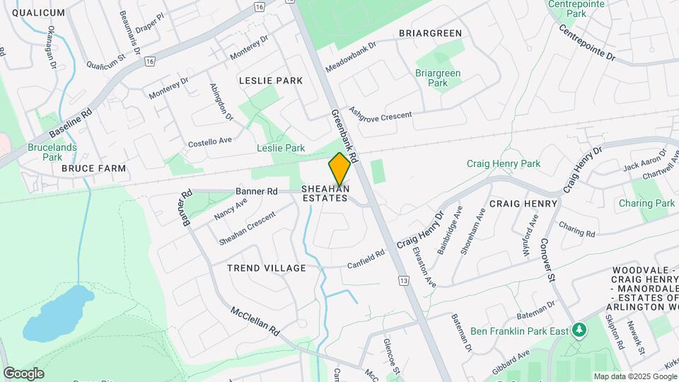 13 Banner Rd Map and Location Details