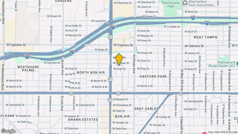 3707 W Gray St Mapa y Detalles de la Ubicación