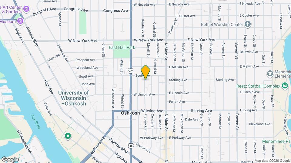 844 Frederick St Map and Location Details