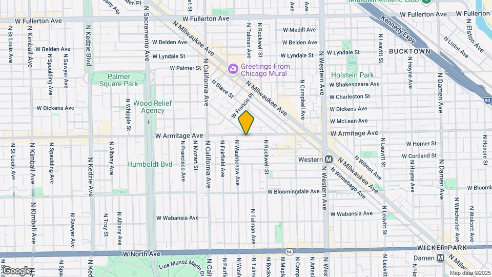 2643 W Armitage Ave Map and Location Details