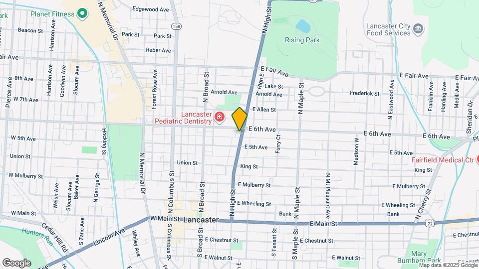 523 N High St Map and Location Details