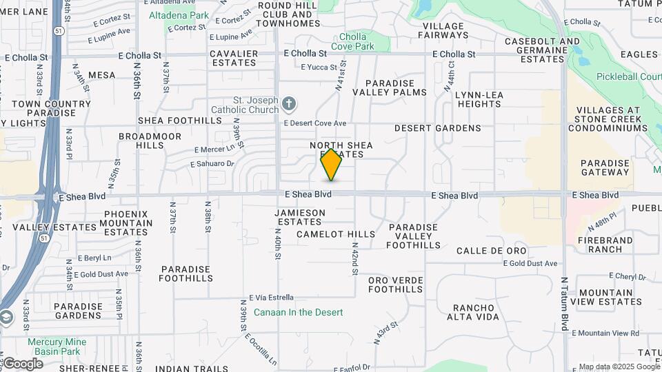 4123 E Hancock Dr Map and Location Details