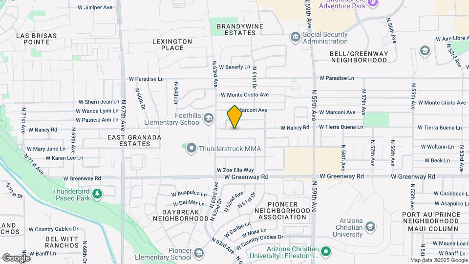 6209 W Nancy Rd Map and Location Details