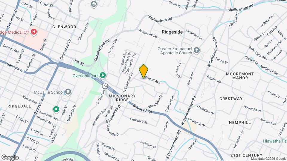 3309 Pinewood Terrace Map and Location Details