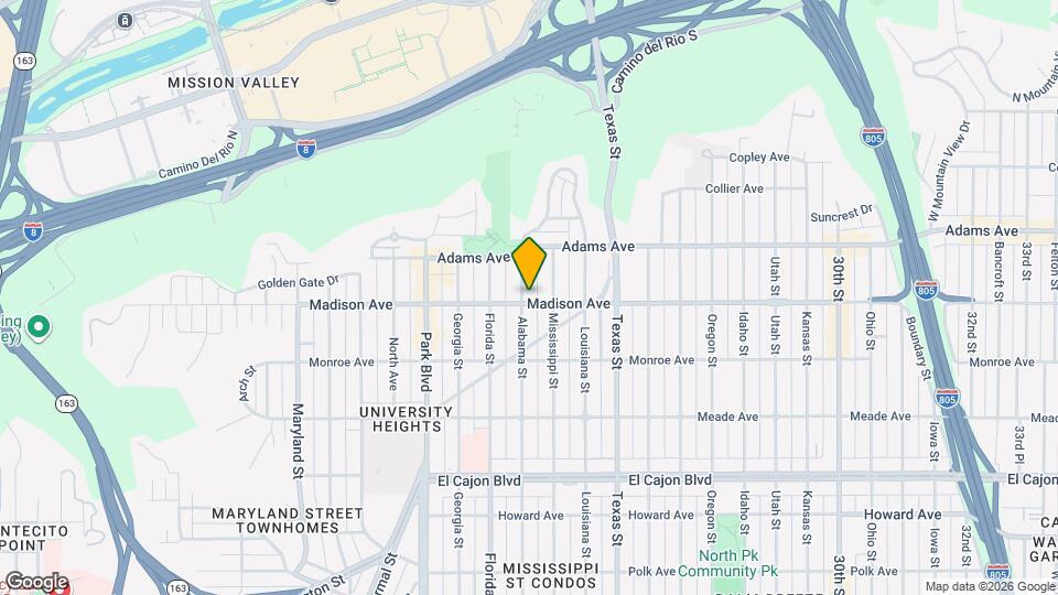 4605 Alabama St Map and Location Details