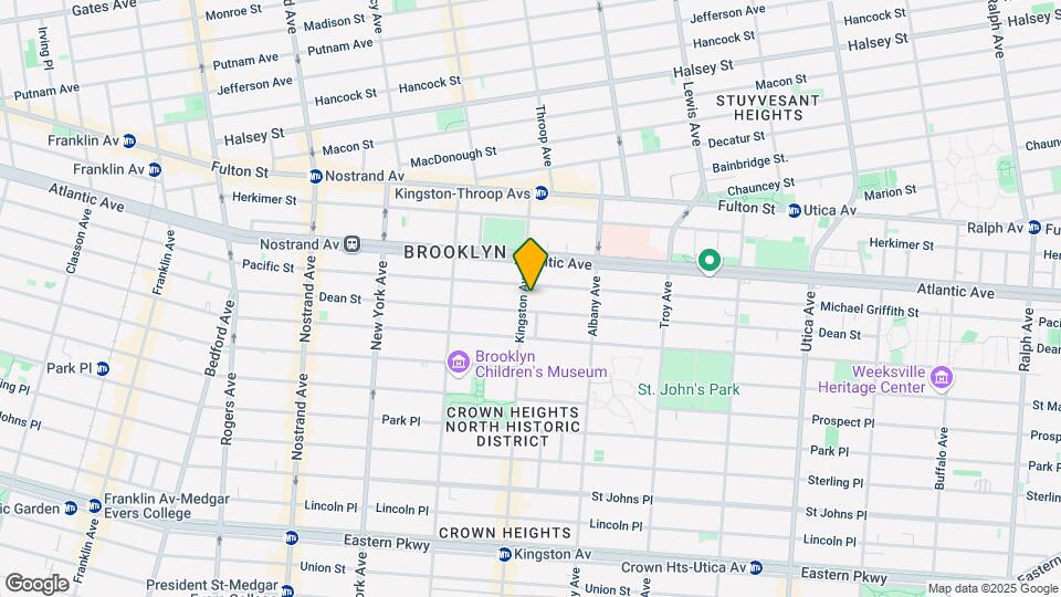 89 Kingston Ave Mapa y Detalles de la Ubicación