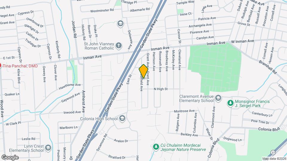 94 Garfield Ave Map and Location Details