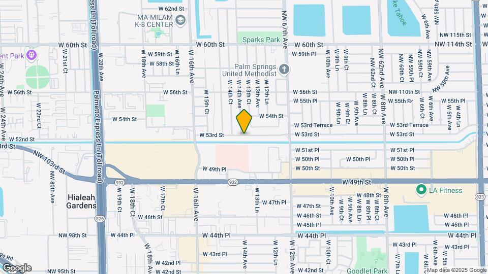 1350 W 53rd St Mapa y Detalles de la Ubicación