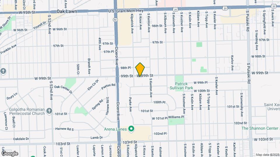 4629 W 99th St Mapa y Detalles de la Ubicación