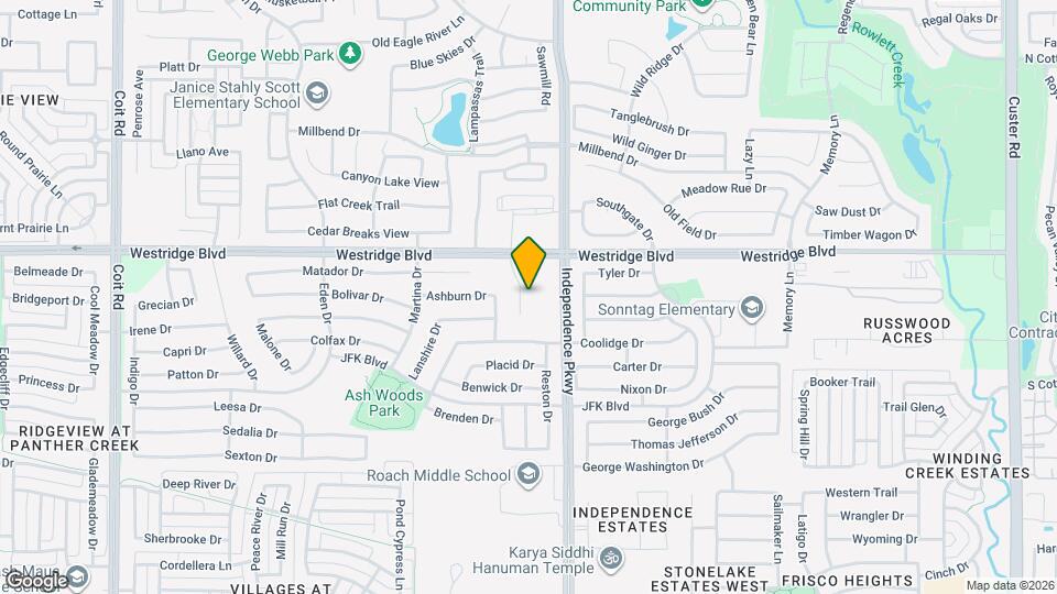 1817 Houghton Dr Map and Location Details