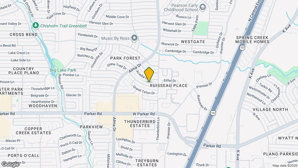 821 Stone Trail Dr Map and Location Details