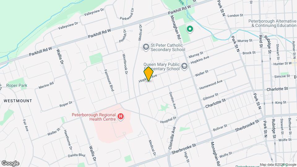 450 Rosedale Ave Map and Location Details