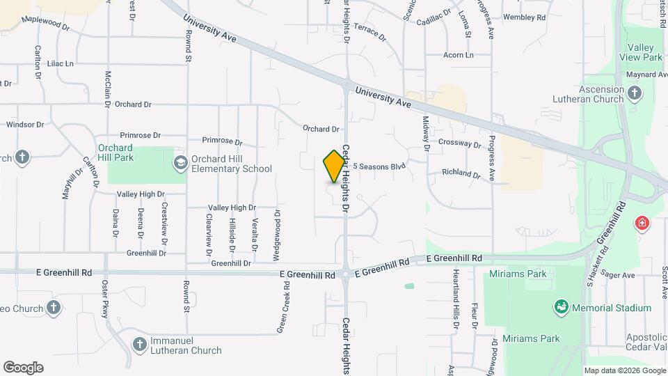 4025 Cedar Heights Dr, Unit 8 Map and Location Details