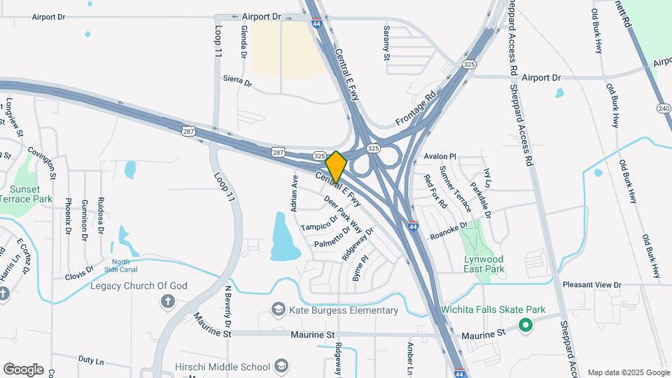 1810 Central E Fwy Map and Location Details