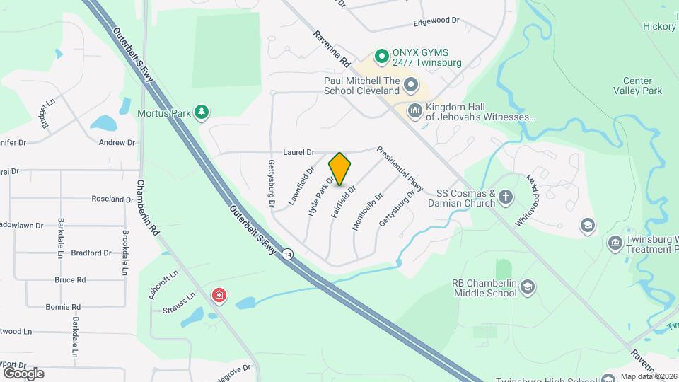 9408 Fairfield Dr Map and Location Details