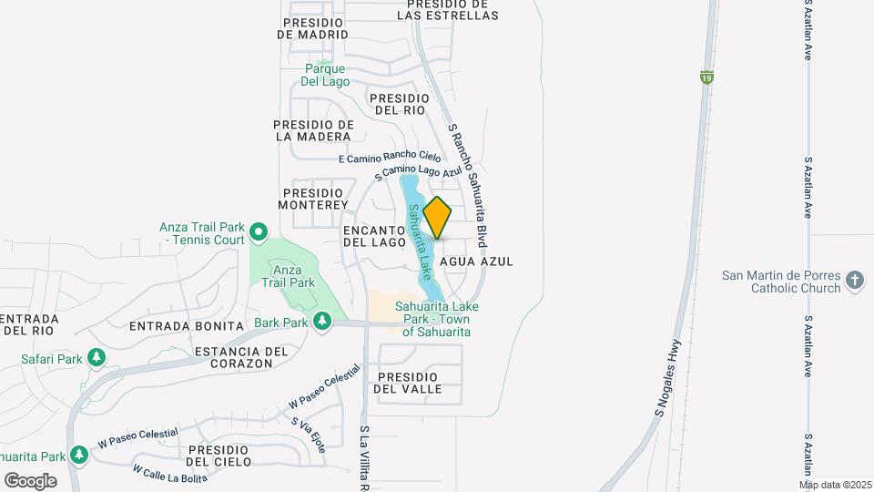 15304 S Camino Agua Azul Map and Location Details