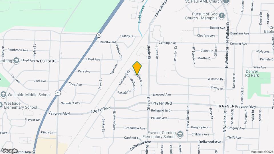 3503 Obion Dr Map and Location Details