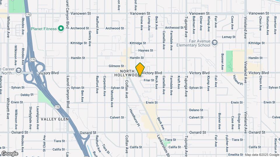 11641 Friar St Map and Location Details