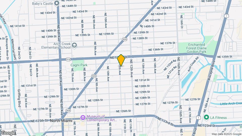 1105 NE 133rd St Mapa y Detalles de la Ubicación