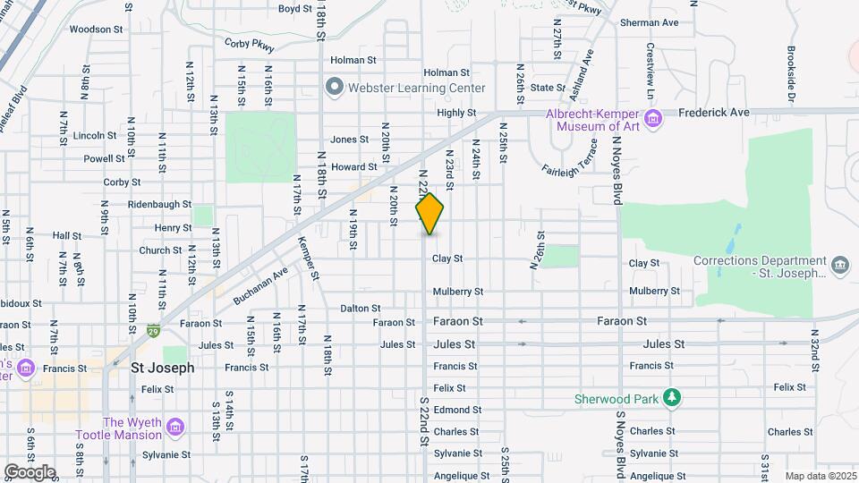 615 N 22nd St Mapa y Detalles de la Ubicación